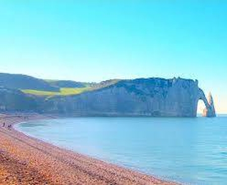 La plage d'Etretat