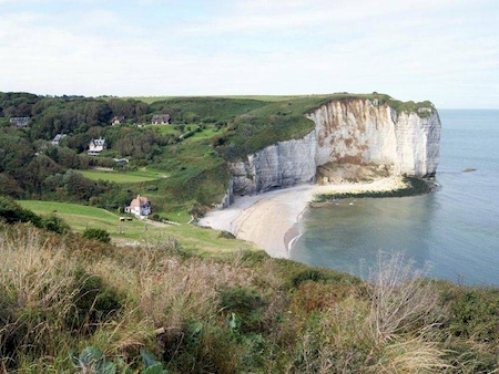 Les falaises de Vaucottes en Normandie